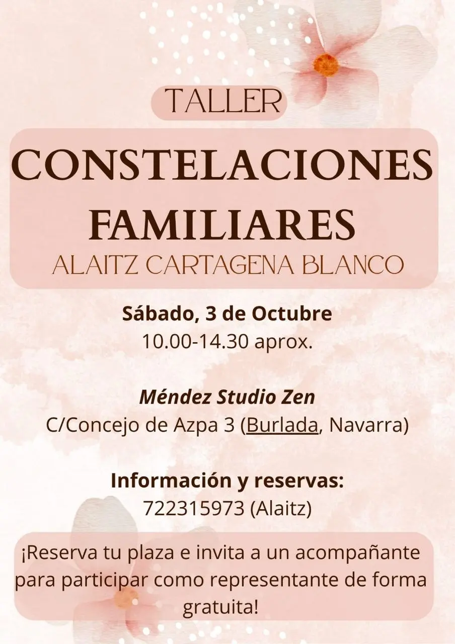 Taller Constelaciones Familiares 3 de Octubre - Alaitz Cartagena Blanco